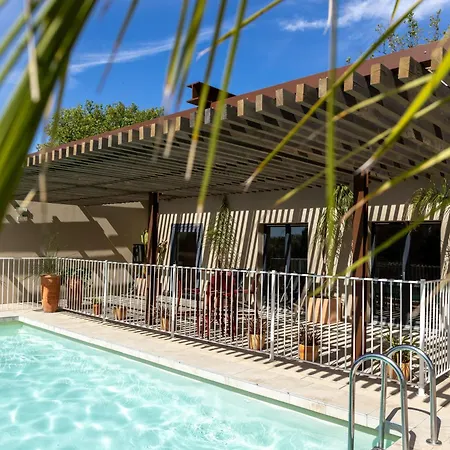 酒店 Les Jardins Du Canal - Piscine Chauffee A 28 Degres - Parking Gratuit - Garage - Bornes Electriques - Accueil Velos Et Motos - Kids Friendly-solaire Ecoresponsable